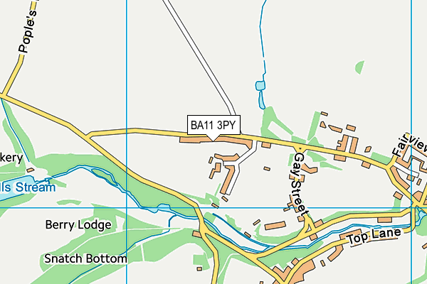 BA11 3PY map - OS VectorMap District (Ordnance Survey)