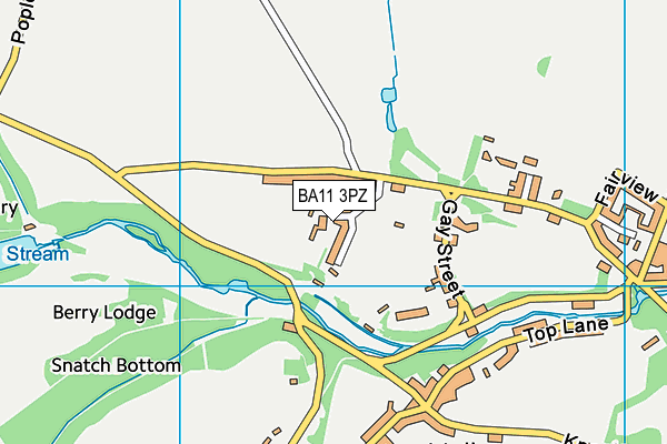 BA11 3PZ map - OS VectorMap District (Ordnance Survey)