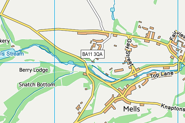 BA11 3QA map - OS VectorMap District (Ordnance Survey)