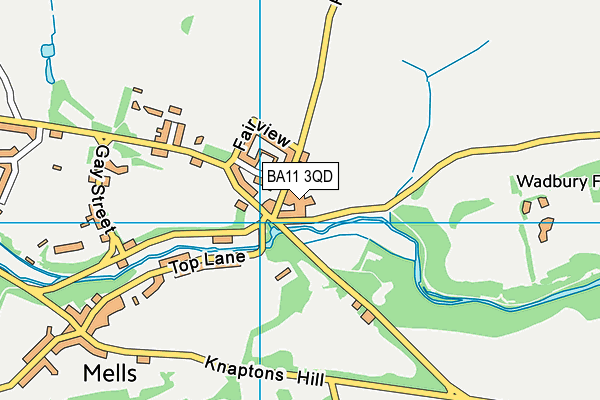 BA11 3QD map - OS VectorMap District (Ordnance Survey)