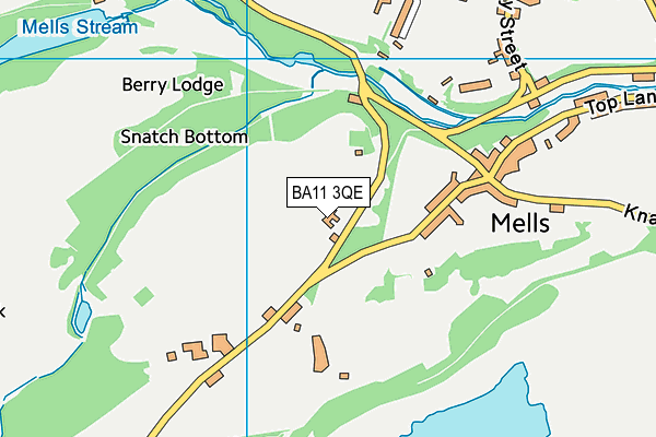Mells Church of England First School map (BA11 3QE) - OS VectorMap District (Ordnance Survey)