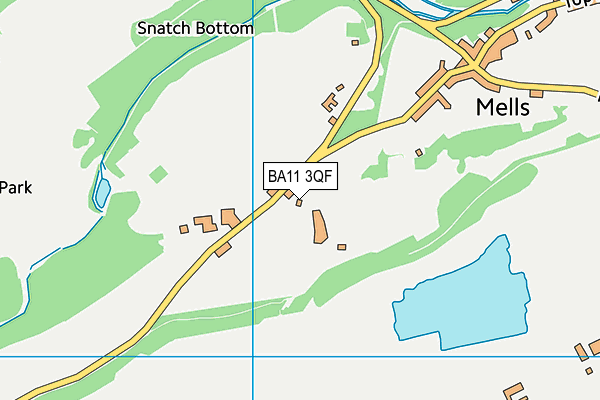 BA11 3QF map - OS VectorMap District (Ordnance Survey)