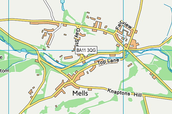 BA11 3QG map - OS VectorMap District (Ordnance Survey)