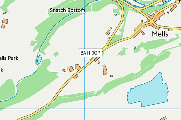 BA11 3QP map - OS VectorMap District (Ordnance Survey)