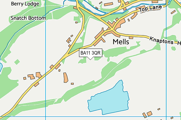 BA11 3QR map - OS VectorMap District (Ordnance Survey)