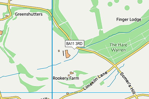 BA11 3RD map - OS VectorMap District (Ordnance Survey)