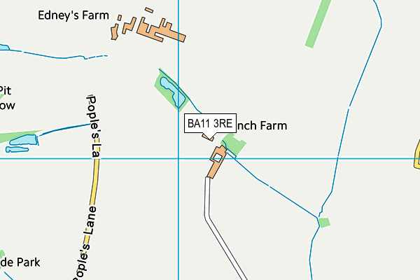 BA11 3RE map - OS VectorMap District (Ordnance Survey)