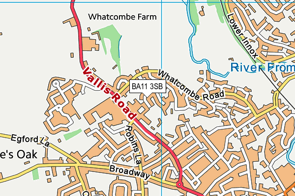 BA11 3SB map - OS VectorMap District (Ordnance Survey)