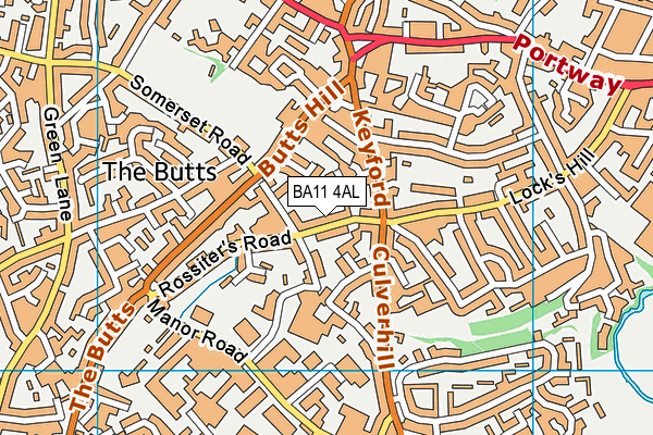 BA11 4AL map - OS VectorMap District (Ordnance Survey)