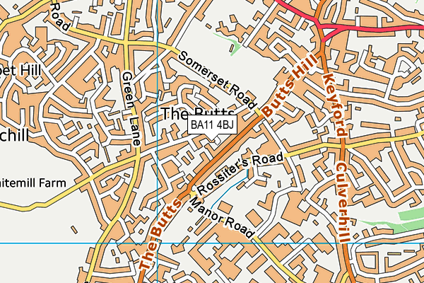 BA11 4BJ map - OS VectorMap District (Ordnance Survey)