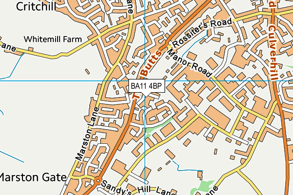 BA11 4BP map - OS VectorMap District (Ordnance Survey)