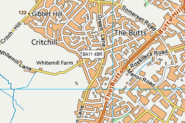 BA11 4BR map - OS VectorMap District (Ordnance Survey)