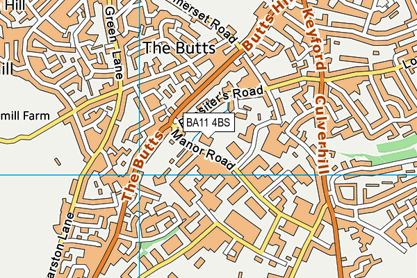 BA11 4BS map - OS VectorMap District (Ordnance Survey)