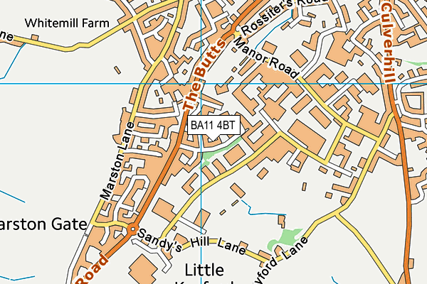 BA11 4BT map - OS VectorMap District (Ordnance Survey)