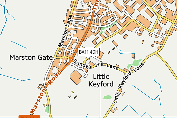 BA11 4DH map - OS VectorMap District (Ordnance Survey)