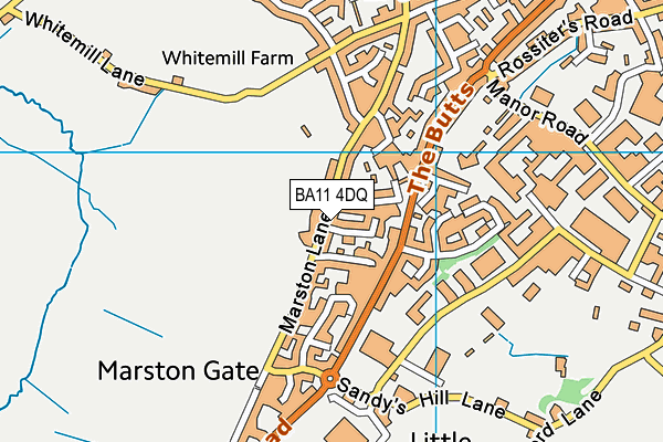 BA11 4DQ map - OS VectorMap District (Ordnance Survey)