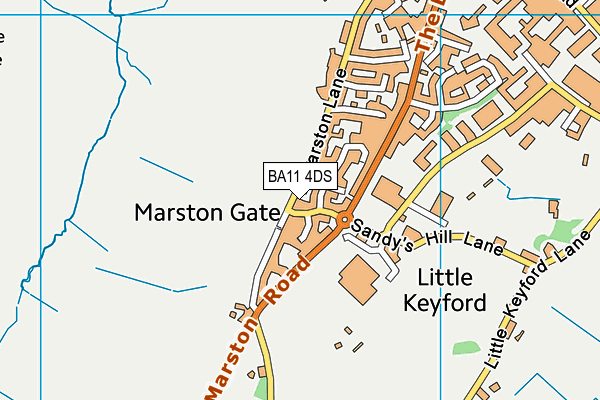 Map of REED JAMES LTD at district scale