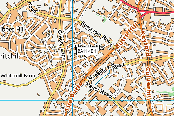 BA11 4EH map - OS VectorMap District (Ordnance Survey)