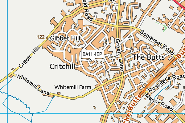 BA11 4EP map - OS VectorMap District (Ordnance Survey)