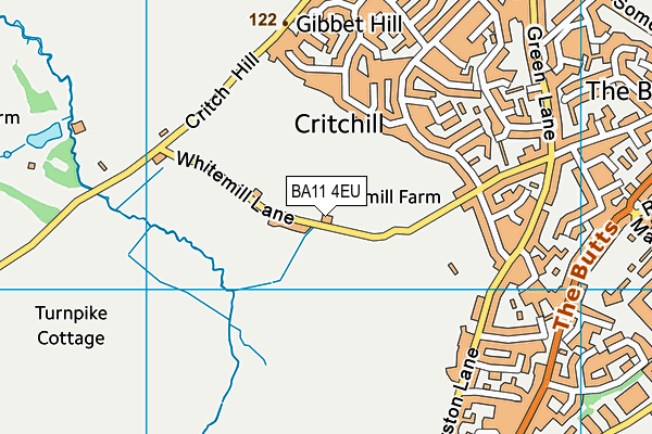 BA11 4EU map - OS VectorMap District (Ordnance Survey)