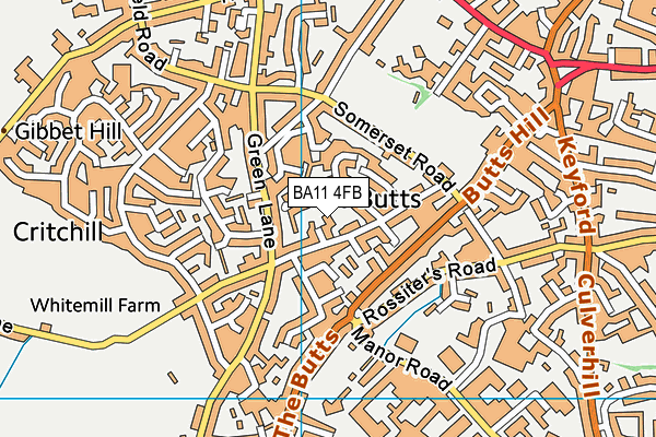 BA11 4FB map - OS VectorMap District (Ordnance Survey)
