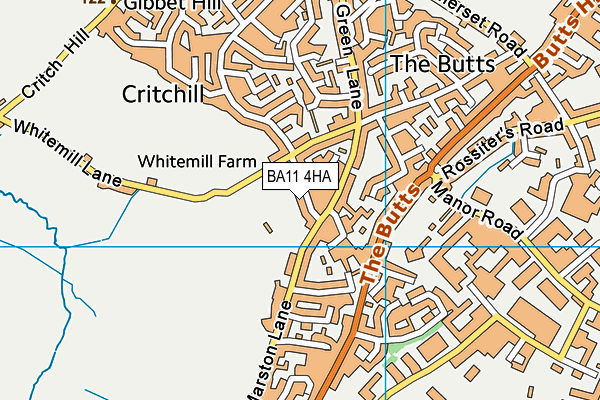 BA11 4HA map - OS VectorMap District (Ordnance Survey)