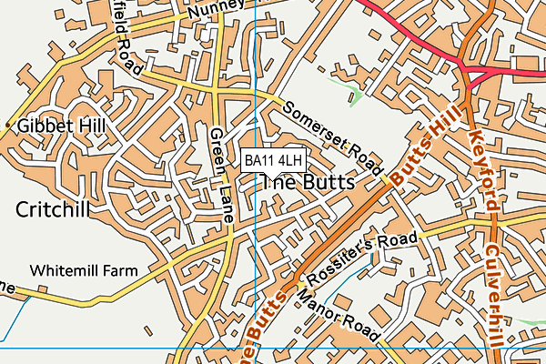 BA11 4LH map - OS VectorMap District (Ordnance Survey)