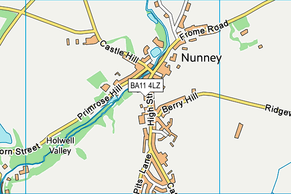 BA11 4LZ map - OS VectorMap District (Ordnance Survey)