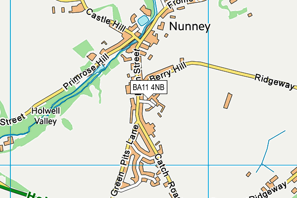 BA11 4NB map - OS VectorMap District (Ordnance Survey)