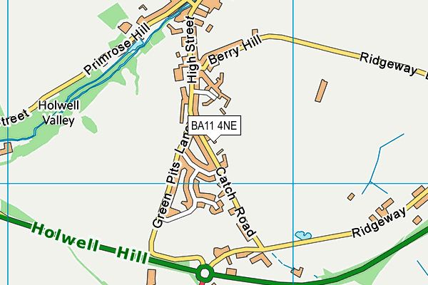 BA11 4NE map - OS VectorMap District (Ordnance Survey)