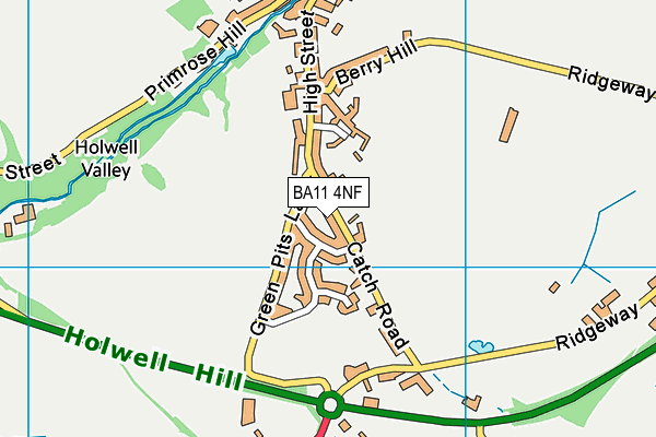 BA11 4NF map - OS VectorMap District (Ordnance Survey)