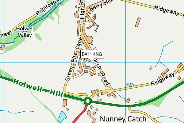 BA11 4NG map - OS VectorMap District (Ordnance Survey)