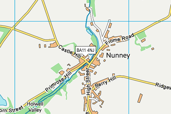 BA11 4NJ map - OS VectorMap District (Ordnance Survey)