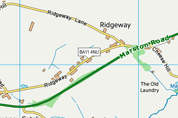 BA11 4NU map - OS VectorMap District (Ordnance Survey)