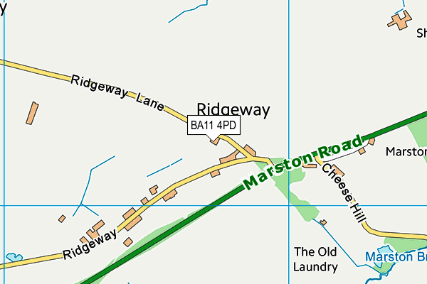 BA11 4PD map - OS VectorMap District (Ordnance Survey)