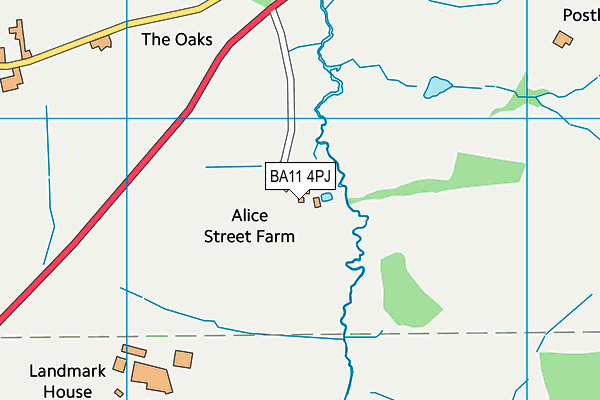 BA11 4PJ map - OS VectorMap District (Ordnance Survey)