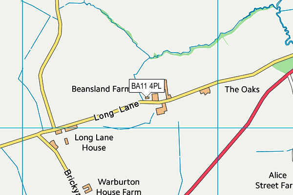 BA11 4PL map - OS VectorMap District (Ordnance Survey)