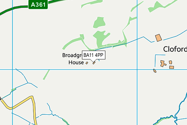 BA11 4PP map - OS VectorMap District (Ordnance Survey)