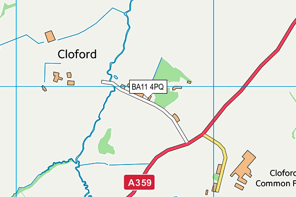 BA11 4PQ map - OS VectorMap District (Ordnance Survey)