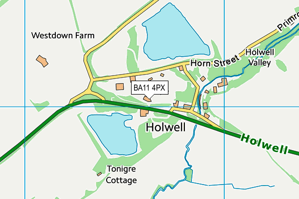 BA11 4PX map - OS VectorMap District (Ordnance Survey)