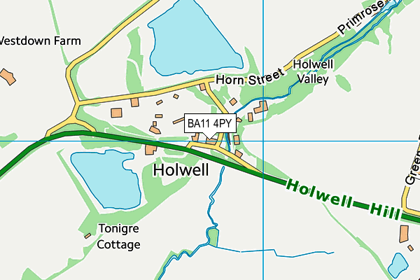 BA11 4PY map - OS VectorMap District (Ordnance Survey)