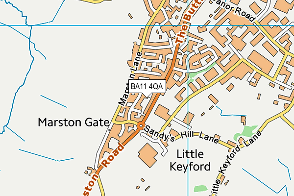 BA11 4QA map - OS VectorMap District (Ordnance Survey)