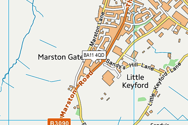 BA11 4QD map - OS VectorMap District (Ordnance Survey)