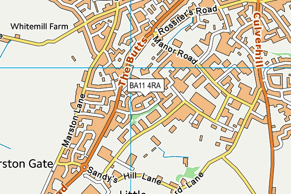 BA11 4RA map - OS VectorMap District (Ordnance Survey)