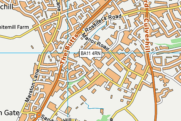 BA11 4RN map - OS VectorMap District (Ordnance Survey)