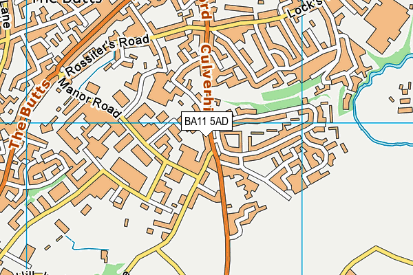 BA11 5AD map - OS VectorMap District (Ordnance Survey)