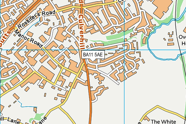 BA11 5AE map - OS VectorMap District (Ordnance Survey)
