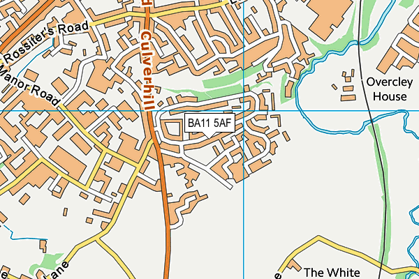 BA11 5AF map - OS VectorMap District (Ordnance Survey)