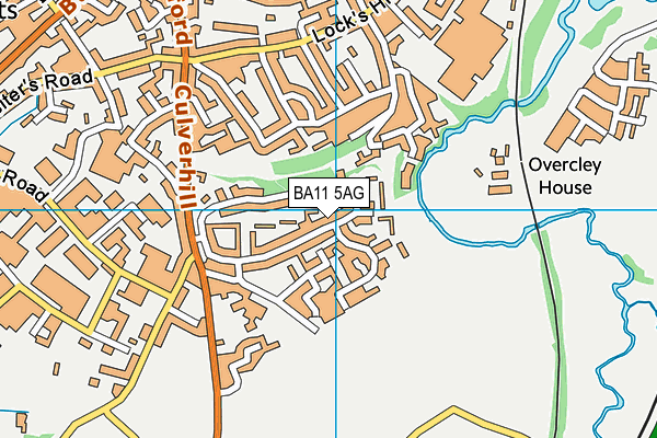 BA11 5AG map - OS VectorMap District (Ordnance Survey)