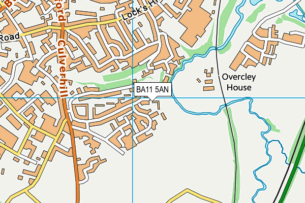 BA11 5AN map - OS VectorMap District (Ordnance Survey)